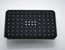Modern black & gold rainfall shower head bathroom handshower