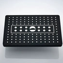 Modern black & gold rainfall shower head bathroom handshower