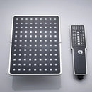 Modern black & gold rainfall shower head bathroom handshower