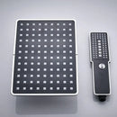 Modern black & gold rainfall shower head bathroom handshower