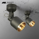 Modern black & gold surface mounted ceiling spotlight living room cri97
