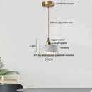 Modern black & gold terrazzo stone pendant lamp kitchen hanging light
