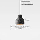 Modern black & gold terrazzo stone pendant lamp kitchen hanging light