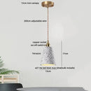 Modern black & gold terrazzo stone pendant lamp kitchen hanging light