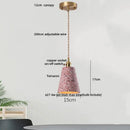 Modern black & gold terrazzo stone pendant lamp kitchen hanging light