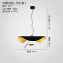 Modern black & gold texture led pendant lights living room