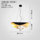 Modern black & gold texture led pendant lights living room
