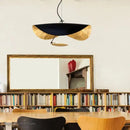 Modern black & gold texture led pendant lights living room