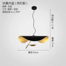 Modern black & gold texture led pendant lights living room