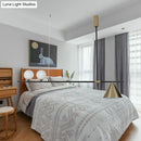 Modern black & gold three lights linear chandelier kitchen pendant