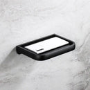Modern black & gold tissue paper holder with phone tray bathroom rack