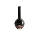 Modern black & gold tray vase candlestick set living room decor
