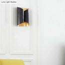 DecorBites™ Minimalist Twist Wall Sconce with Metallic 2-Bulb Light Fixture for Porch