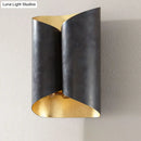 DecorBites™ Minimalist Twist Wall Sconce with Metallic 2-Bulb Light Fixture for Porch