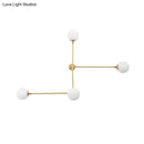 Modern black & gold wall lamp bedroom glass sconce modern design