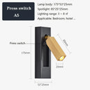 Modern black & gold wall sconce with usb port – bedroom reading light