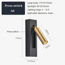 Modern black & gold wall sconce with usb port – bedroom reading light