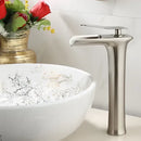 Modern black & gold waterfall basin faucet bathroom mixer tap
