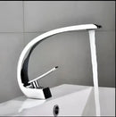 Modern black & gold waterfall basin faucet bathroom mixer tap