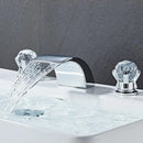 Modern black & gold waterfall basin faucet bathroom sink tap