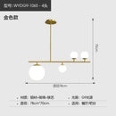 Modern black & golden glass chandelier kitchen pendant light