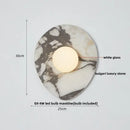 Modern black & green marble wall sconce bedroom light