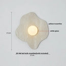 Modern black & green marble wall sconce bedroom light