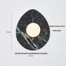 Modern black & green marble wall sconce bedroom light