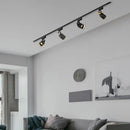 Modern black gu10 7w led track light for kitchen display
