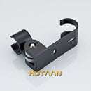 Modern black hand shower holder with hooks bathroom organizer