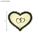 Modern black heart crystal shade wall sconce bedroom light