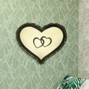 Modern black heart crystal shade wall sconce bedroom light