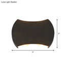 Modern black hexagonal led wall washer sconce for hallway lighting