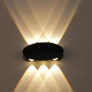 Modern black hexagonal led wall washer sconce for hallway lighting