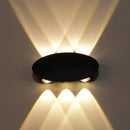 Modern black hexagonal led wall washer sconce for hallway lighting