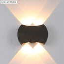 Modern black hexagonal led wall washer sconce for hallway lighting
