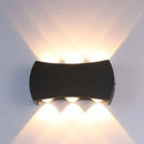 Modern black hexagonal led wall washer sconce for hallway lighting