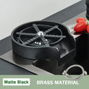 Modern black high pressure glass cup washer kitchen sink tool