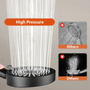 Modern black high pressure shower head bathroom water saving rainfall