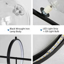 Modern black industrial glass pendant chandelier kitchen lighting