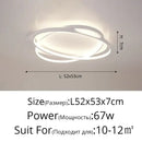Modern black intersecting rectangular decorbites dimmable ceiling light