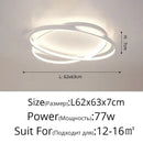 Modern black intersecting rectangular decorbites dimmable ceiling light