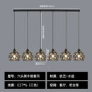 Modern black iron cage pendant lamp kitchen island lighting