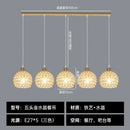 Modern black iron cage pendant lamp kitchen island lighting
