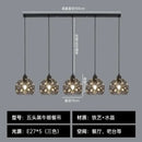 Modern black iron cage pendant lamp kitchen island lighting