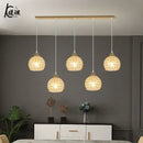 Modern black iron cage pendant lamp kitchen island lighting