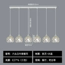 Modern black iron cage pendant lamp kitchen island lighting