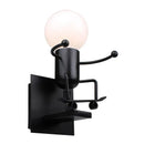 DecorBites™ Cartoon Doll Wall Sconce: Modern Iron Art Light for Kids Room