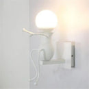 DecorBites™ Cartoon Doll Wall Sconce: Modern Iron Art Light for Kids Room