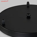 Modern black iron chassis ceiling panel dining room light